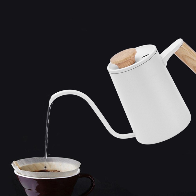 650ml Household 304 Stainless Steel Coffee Pot Hand Coffee Long