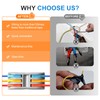 Wire Connectors Nuts, 50pcs 3 Conductor Compact Splicing Wire Connectors,