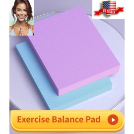 Unbranded Exercise Balance Pad Form Stability Disc Balance Padel Support for Fitness Yogo - Purple