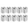 sourcing map 10Pcs Threaded Inserts, M3-0.5x6 & M5-0.8x6 Stainless Steel