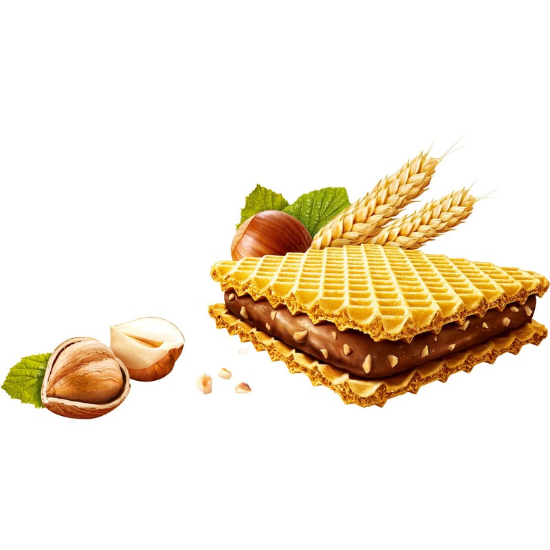 Hanuta 18x44g - Hazelnut slices with crunchy waffles