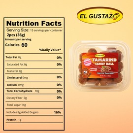 Tamarind Balls Tamarindo 100% natural. 8 oz