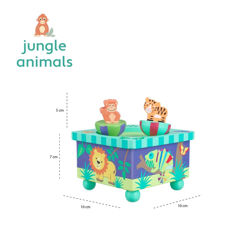Orange Tree Toys Wooden Music Box, Wood, Multicolour, One Size