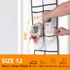MSLOVE Narrow Over The Door Shoe Organizer, 12 Large Mesh