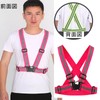 KQHOMEI Reflective Vest, Safety Vest, High Visibility, Adjustable, Orange, Reflective