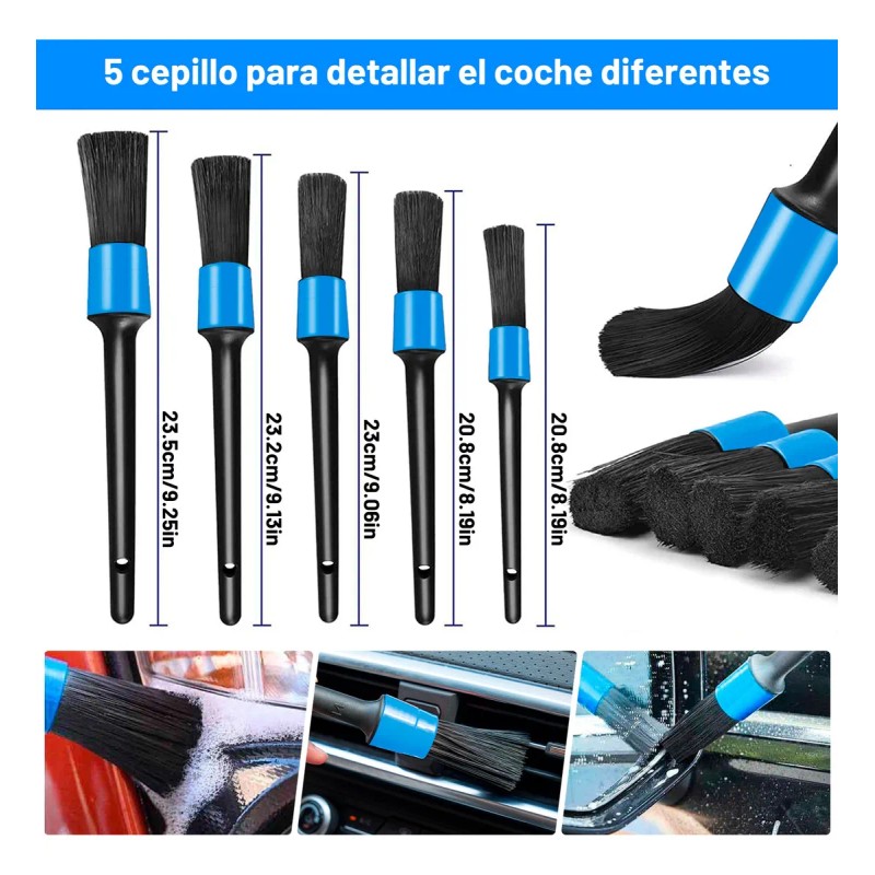Kit Profesional De Limpieza Para Autos 30 Piezas Con Maletín