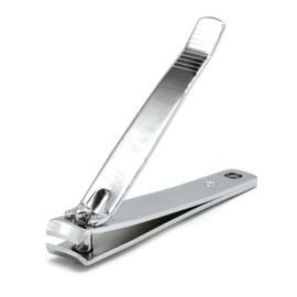 PrettyClaw Nail Clippers Sharp Edge Fingernail and Toenail Clipper Cutter Thick Nail Tool for Manicure and Pedicure (Silver, Curved Edge)