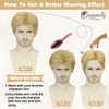 Short Blonde Wig for Men Curly Layered Natural Style