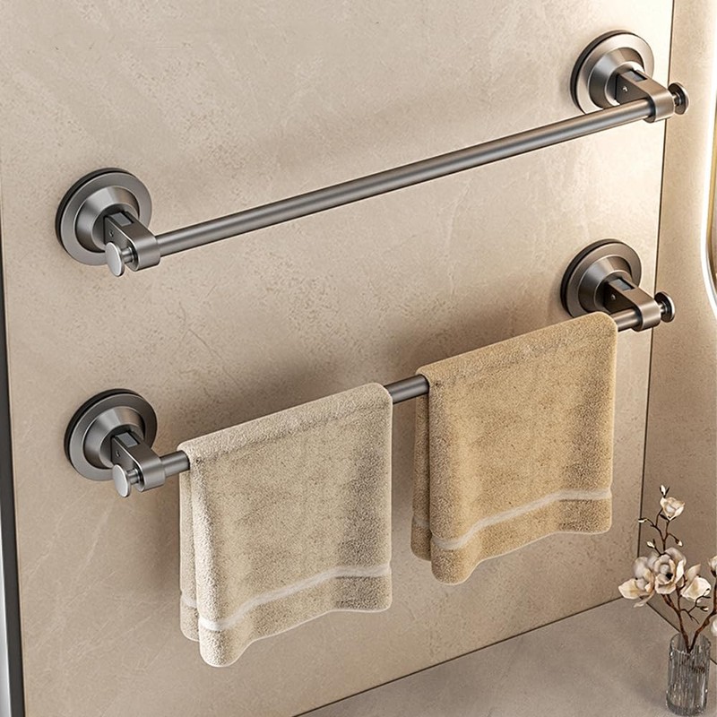 HHWRT Suction Hand Towel Bar, Powerful Suction Cup Towel Rack,