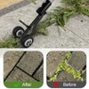 OFFCUP Crevice Weeding Tools with Wheels, 2 in 1 Sidewalk