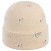 Barts Vinson Poodle Beanie Knitted Hat with Envelope, cream white