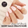 UNA GELLA Extra Short Almond Nail Tips, 504PCS Half Cover