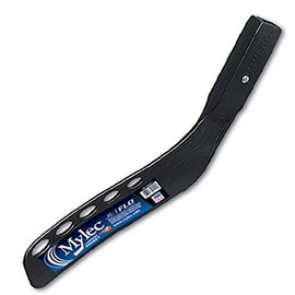 MyLec Hockey Stick Blade, Replacement Street Hockey Blade, Lightweight & Durable, High-Impact Fiberglass, Air-Flo Design, with 2 Screws, Secure Fit, for Most Wood Hockey Shaft (Left Handed, Black)
