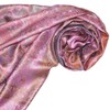 Lorenzo Cana Luxury Pashmina Scarf Jacquard Woven 100% Silk Paisley