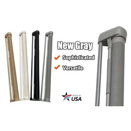 Retract-A-Gate 52" Gray: The Original and only Made in USA Retractable Baby, Dog, & Cat Gate