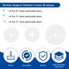 JIYIN Clear Piercing Discs for Silicone Healing Earrings, Silicone Perforated