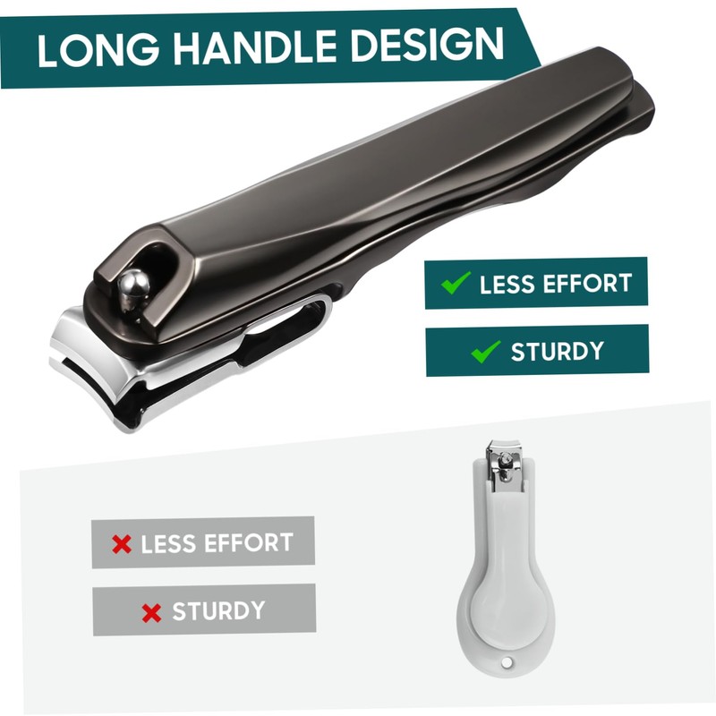 IWOWHERO Senior Toenail Clippers 360° Rotatable Nail Trimmer Thick Nails