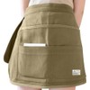 EHERDM Canvas 9 Pockets Waist Apron Adjustable Hair Tools Organizer