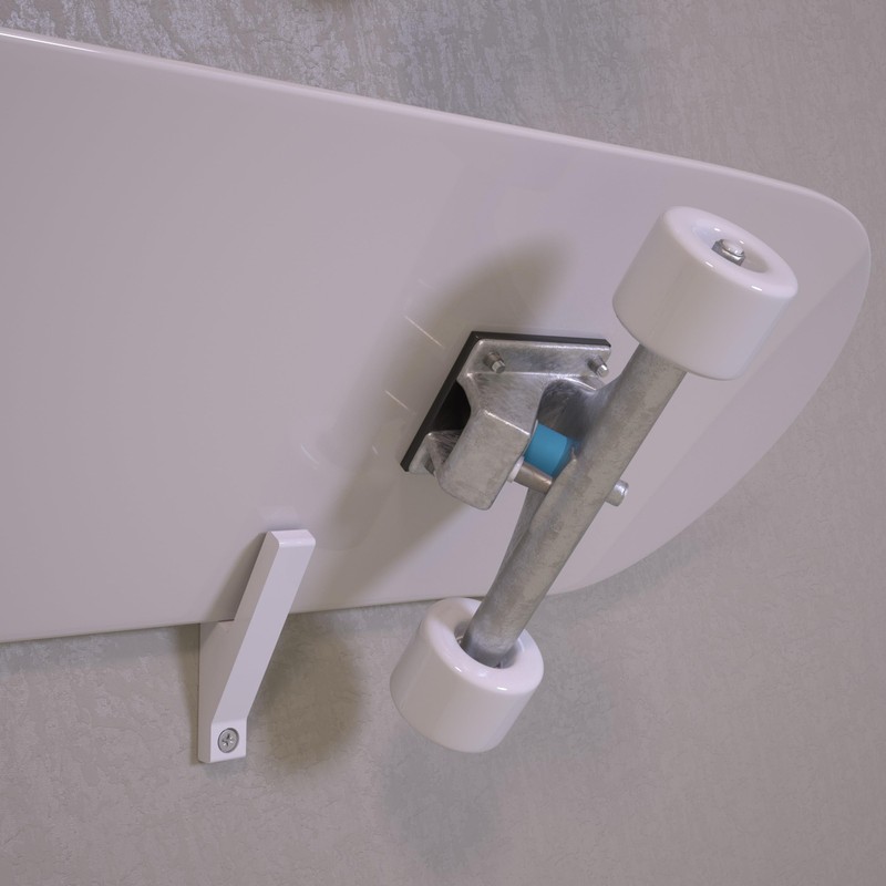 Wall Mount for Skateboard, Longboard - Sturdy Design Including Mounting