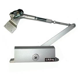 KING Fire Door Closer with Adjustable Closing and Latching Speed Lock