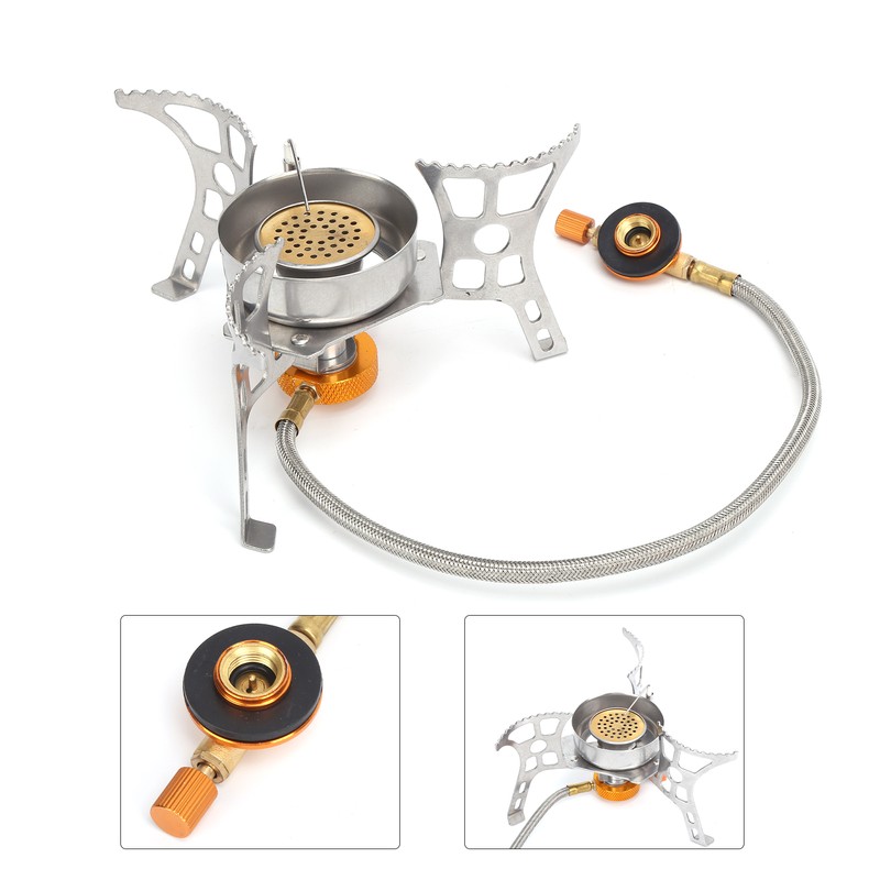 Camping Stove Portable Aluminum Alloy Stainless Steel Practical Outdoor Cooking