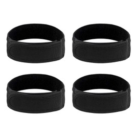 Pack of 4 Buckle-less Belts, Elastic Waistband, Adjustable Belt, Practical Belt, Simple Belt, Comfortable Wide Belt, black