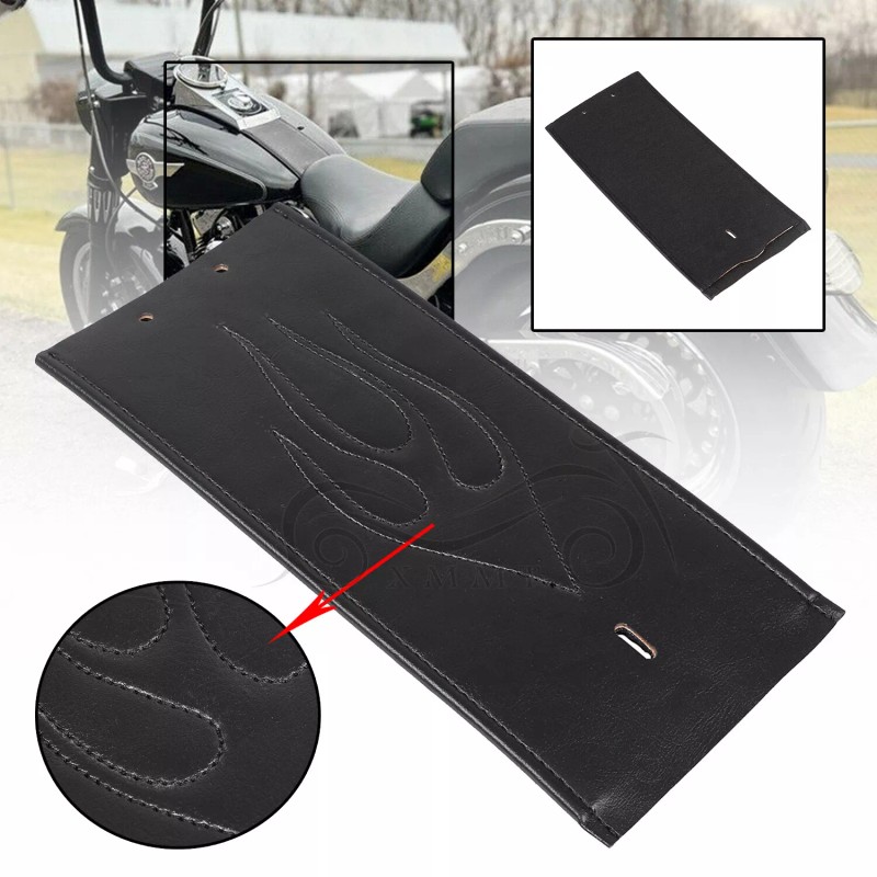 Unbranded Gas Tank Panel Bib PU Leather For Harley Dyna