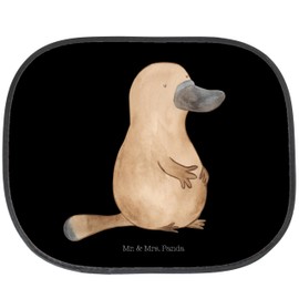 Mr. & Mrs. Panda Auto Sonnenschutz Schnabeltier Mut - Geschenk, Sonnenblende, Schnabeltiere, Sonnenschutz Auto Seitenscheibe, mutig, Sonnenschutz