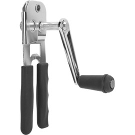 Abrelatas Comercial, Abrelatas de Acero Inoxidable Resistente con Mango Ergonómico, Diseño de Agarre Giratorio, Abrelatas Manual Portátil Fácil de Manivela para el Hogar, Camping