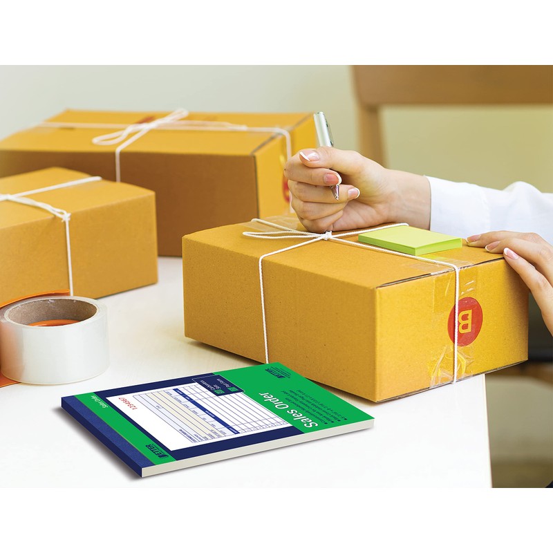 Better Office Products Large Sales Order Books, 6 Pack, 2-Part