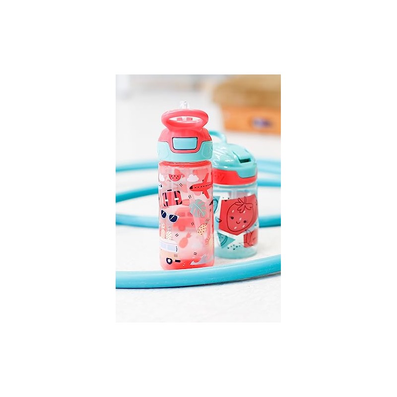 Nuby -Flip-It Straw Cup with Soft Mouthpiece - Leak-proof Children's