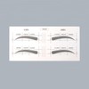 Eyebrow guide shaping template, 1 sticker sheet for drawing women's eyebrows / 눈썹가이드 정리틀 여자 눈썹 그리기 스티커 1장