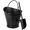 Minuteman International Scoop Coal Hod Pellet Bucket, Black