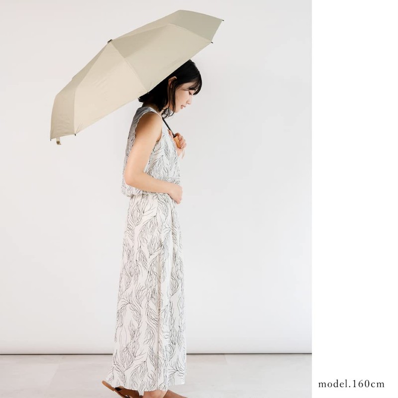Vita Felice vnsz-586z Women's Folding Parasol (Wood Handle/Ribs: 21.7 inches