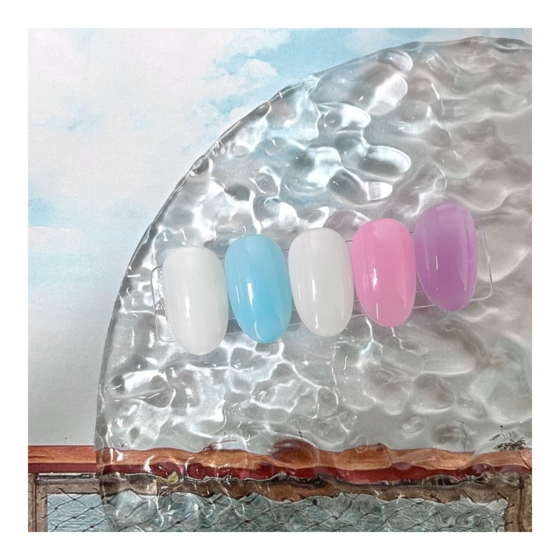 ˡᴬᴺᵀᶤˡ Pastel syrup luminous handmade nail tip - short almond