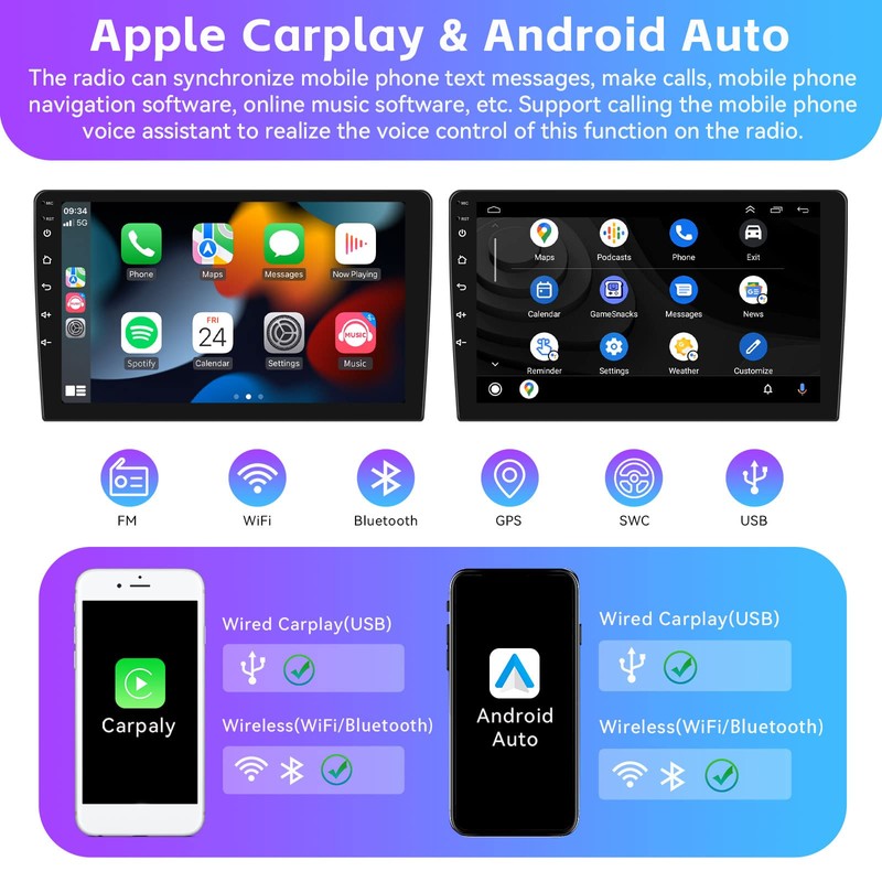 [HiFi Audio]2+64G Android Car Stereo for Hyundai Sonata 2010-2015 Wireless