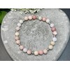 Majas Perlen Rosa Opal Armband Perlen echt 6mm mit Sterling