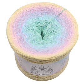 Märchengarne Gradient Yarn, 4-Ply Colour Gradient, Wool Schlaraffenland - Vanilla Exterior, Cotton Blend, 300 g/1140 m