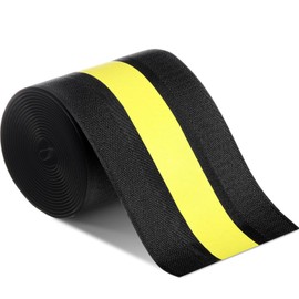 WILLBOND Grip Floor Cable Cover Cords Protector Management Only for Commercial Office Carpet(9.84 ft,Black and Yellow)