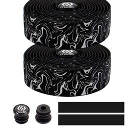 Chooee Road Bike Handlebar Tape,Bike Bar Tape with End Plugs-2 Rolls,White