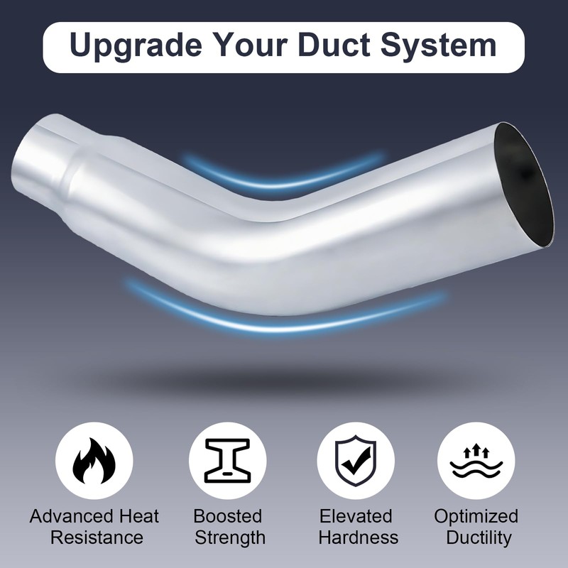 Diesel Exhaust Elbow Tip 5" Inlet /6" Outlet 23" Overall