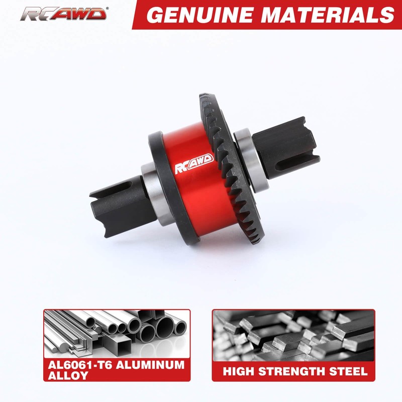 RCAWD Front/Rear Diff Combo Complete w/Diff Gear 39T Input Gear