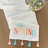 Decorae Spring Table Runner, Hello Spring Easter and Seasonal Fabric