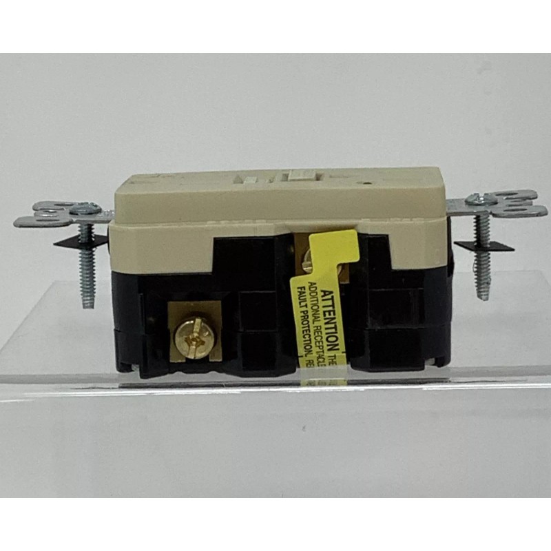 Leviton 8598-I Ivory Smart Lock GFCI Duplex 2 Pole Receptacle