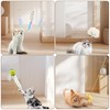 JIARON 6 PCS Interactive Cat Feather Toys, Indoor Hanging Retractable
