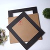 ZBEIVAN 11x14 Black Picture Mats with white Core Bevel Cut