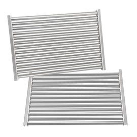 17.5 Inch Stainless Steel Cooking Grid Grates for Weber Spirit 300 II Series Spirit E/S 310 320 330 SP-320 700 Genesis 1000-3500 Genesis Gold Silver Platinum B/C Gas Grill Model，2 Pack Replace Part