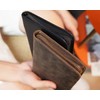 Polare Full Grain Leather Passport Holder Cover Case for Men