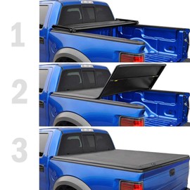 Lanotech Soft 3-fold 5.8FT Truck Bed Tonneau Cover for 2009-2025 Ram 1500 (Incl. Classic & New) (No Ram Box)