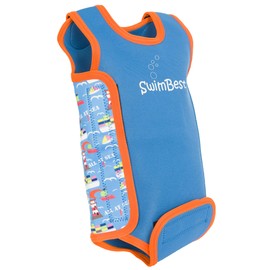 SwimBest Baby Wetsuit - A Neoprene Baby Swimming Costume/Baby Wrap for 0-24 Months with 50+ UV Protection (All at Sea, 12-24 Months)
